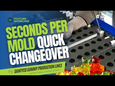 Boost Your Gummy Line: Introducing Quick Mold Release Tooling! Fast, Easy, Higher Output | SaintyCo