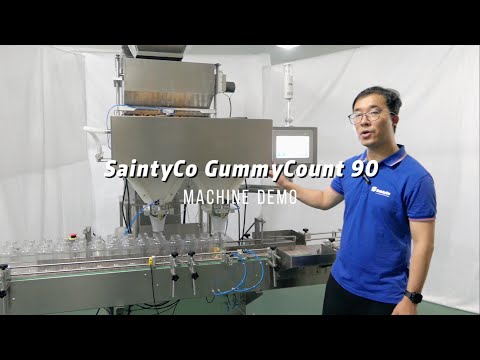 Gummy Channel Counter Demo: SaintyCo GummyCount 90 | Max. 3,600 gummies/min | Feeding Issues Solved