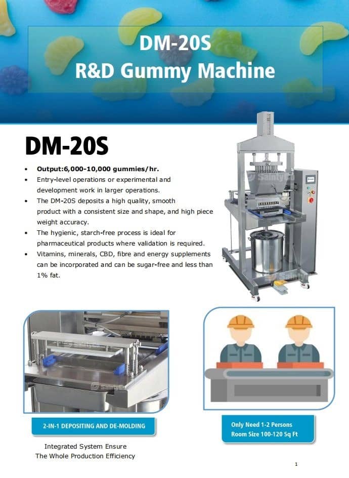 Gummy candy manufacturing equipment