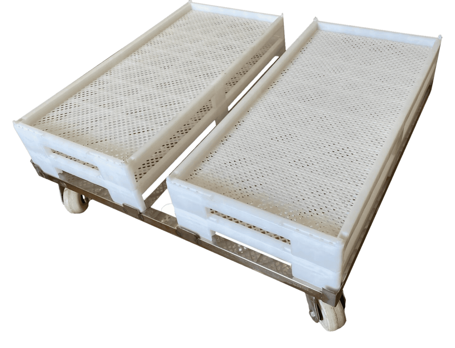 Slot-Vent drying trays in gummy production line