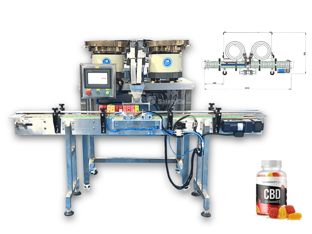 Gummy Packaaing Machine-FC-V2 Fully Auto-Vibration Bowl Counter-SaintyCo