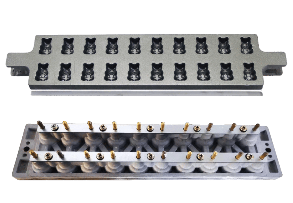 High-Quality Metal Gummy Molds for Efficient Gummy Production by SaintyCo
