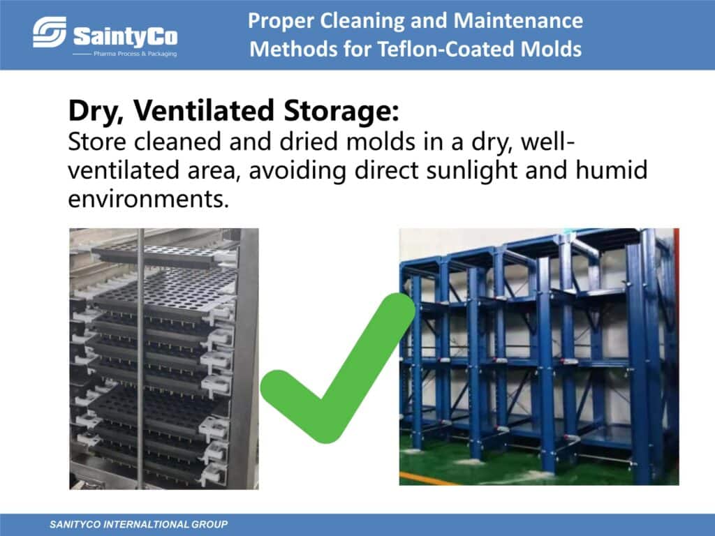 Guide for Cleaning and Maintaining SaintyCo Teflon-Coated Metal Molds