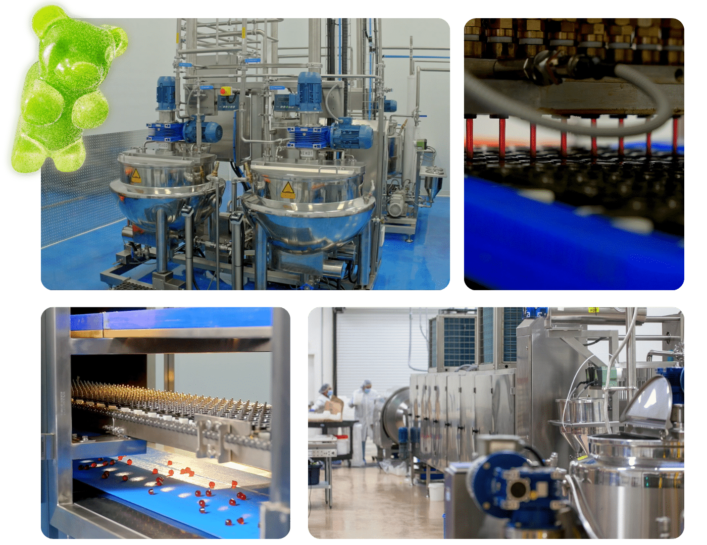 Gummy candy manufacturing line