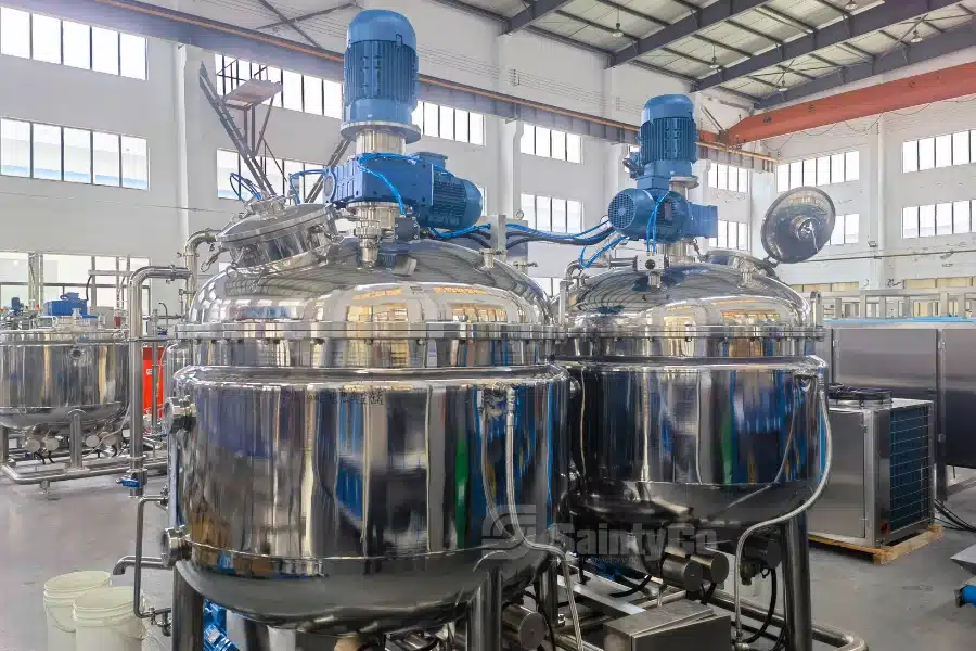 Industrial vacuum system in syrup production facility